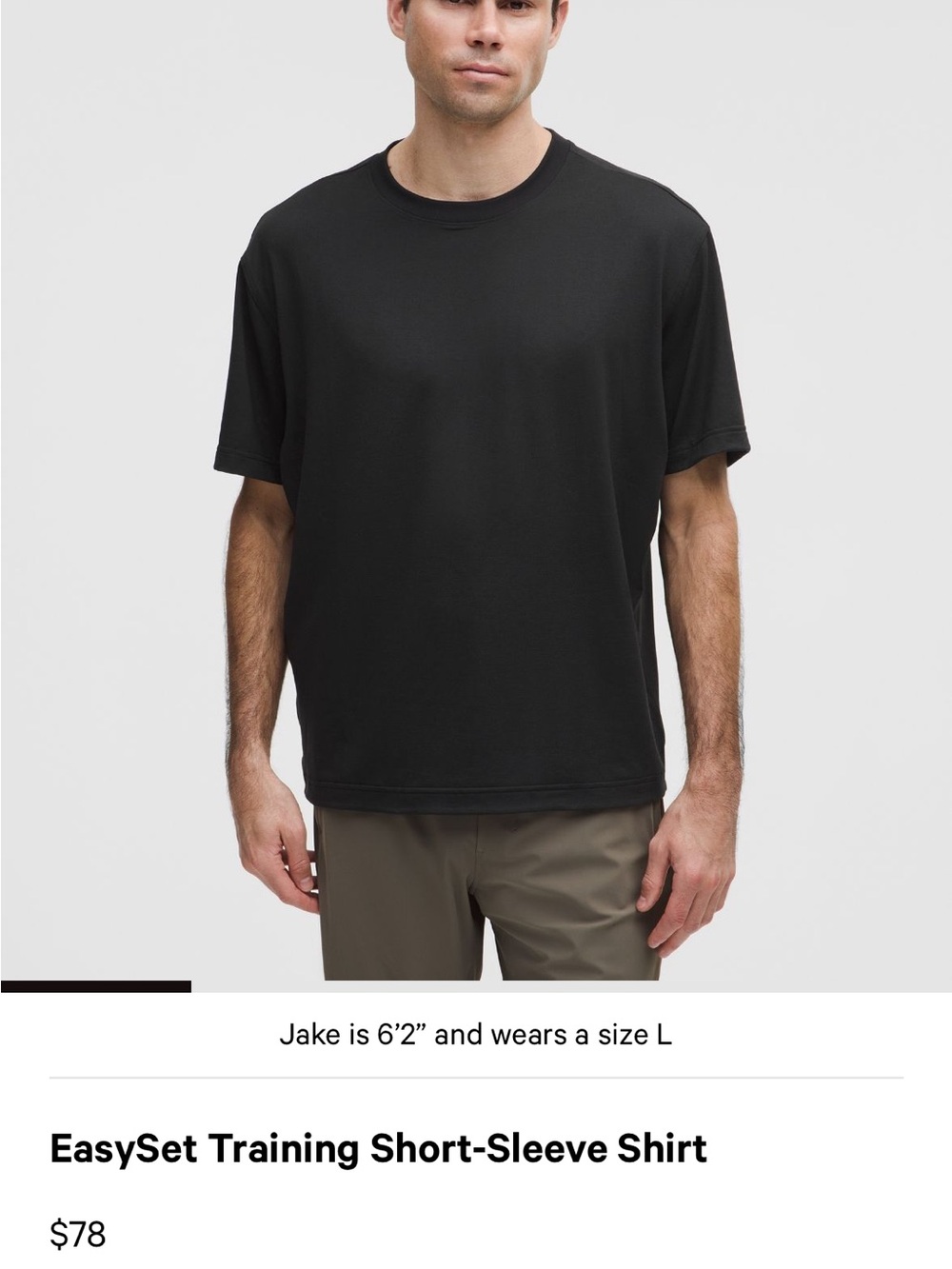 Lululemon NWT EasySet Training Short-Sleeve Shirt - Black